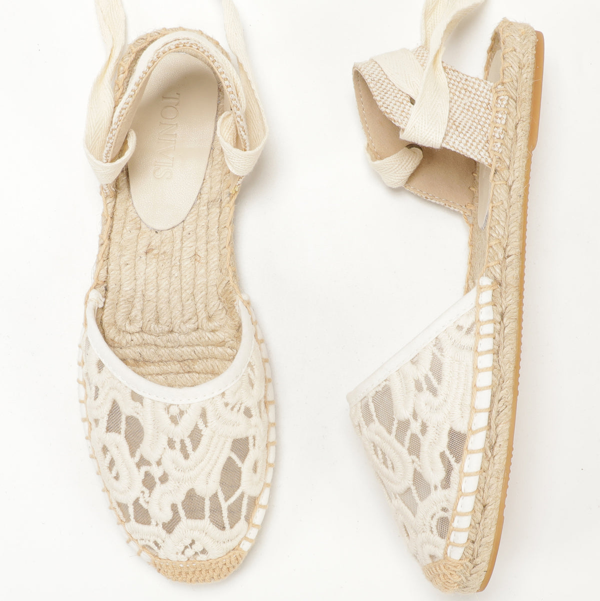 TONIVIS Women's Lace-Up Espadrille Sandals