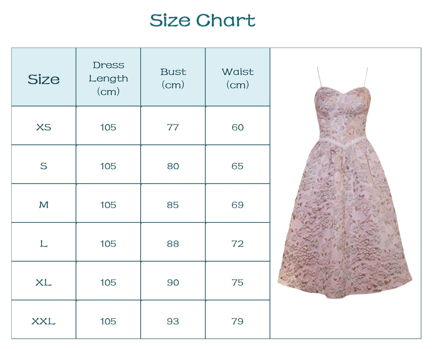 Fiore Gem Suspender Midi Dress.