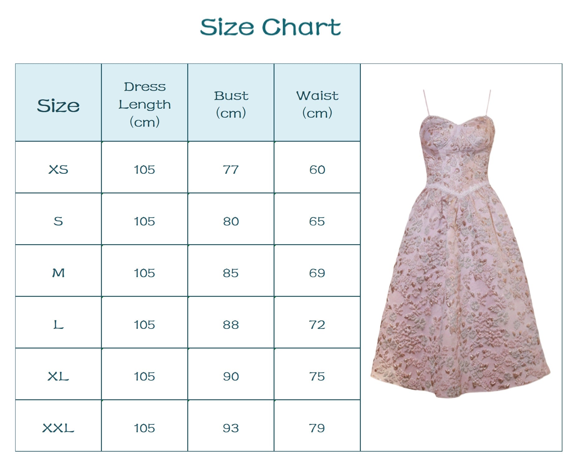 Fiore Gem Suspender Midi Dress.