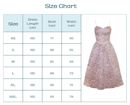 Fiore Gem Suspender Midi Dress.