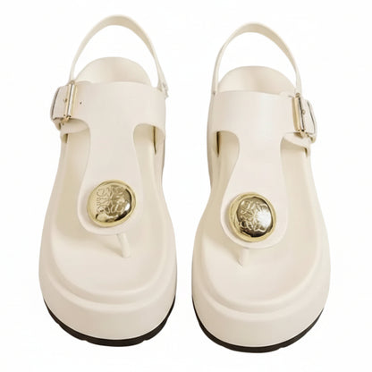 Gilded Slingback Sandals