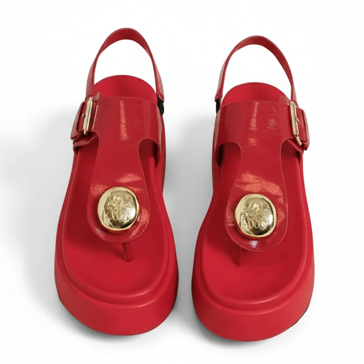 Gilded Slingback Sandals