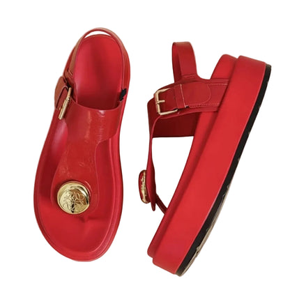 Gilded Slingback Sandals