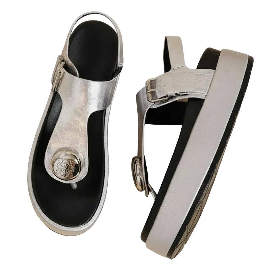 Gilded Slingback Sandals