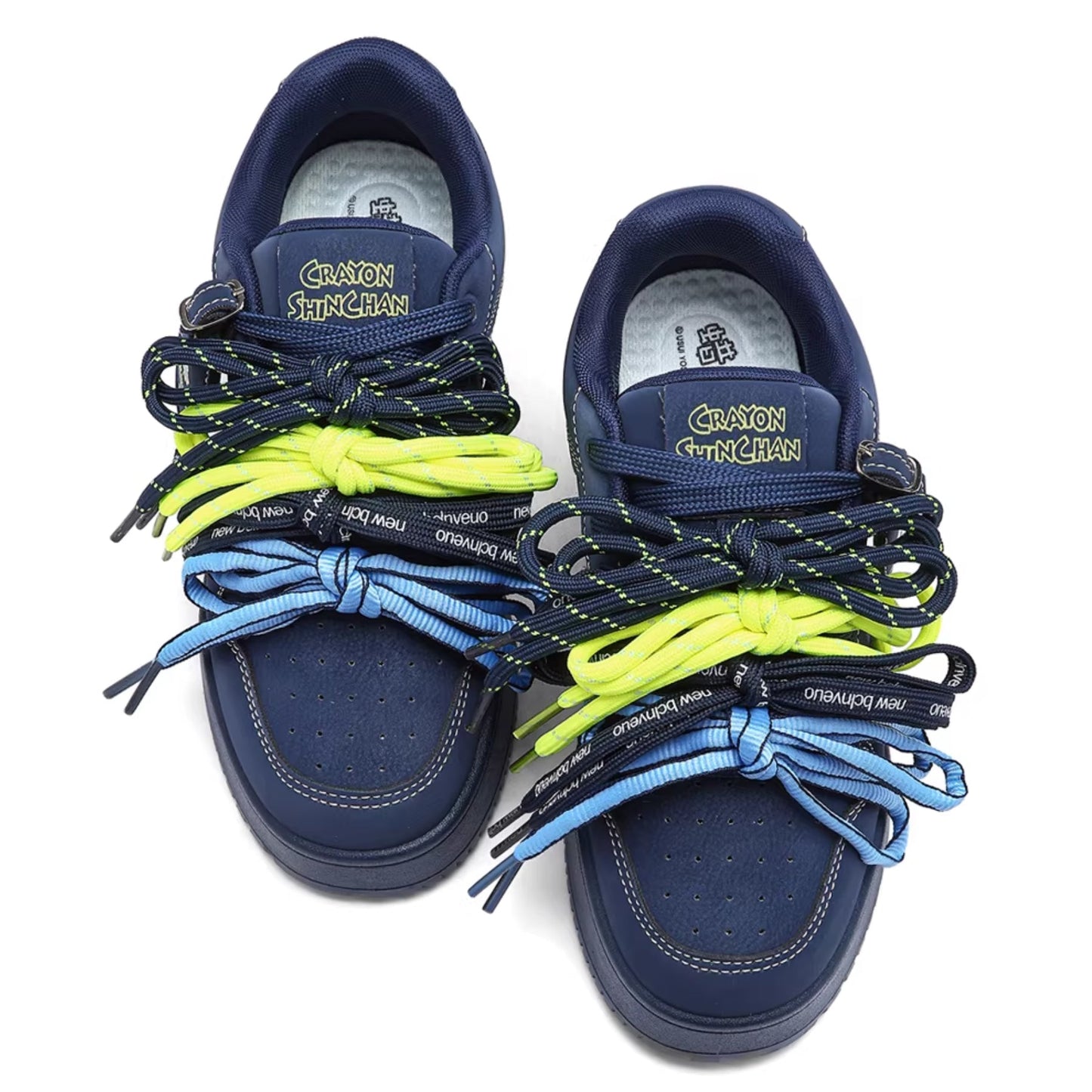 Crayon Shin-Chan Collaboration Suede Thick Sole Sneakers