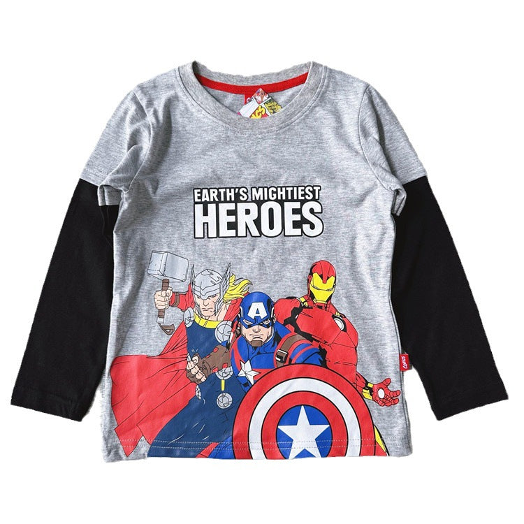 Avengers Heroes Mock Long-Sleeve Tees 2-Piece Set