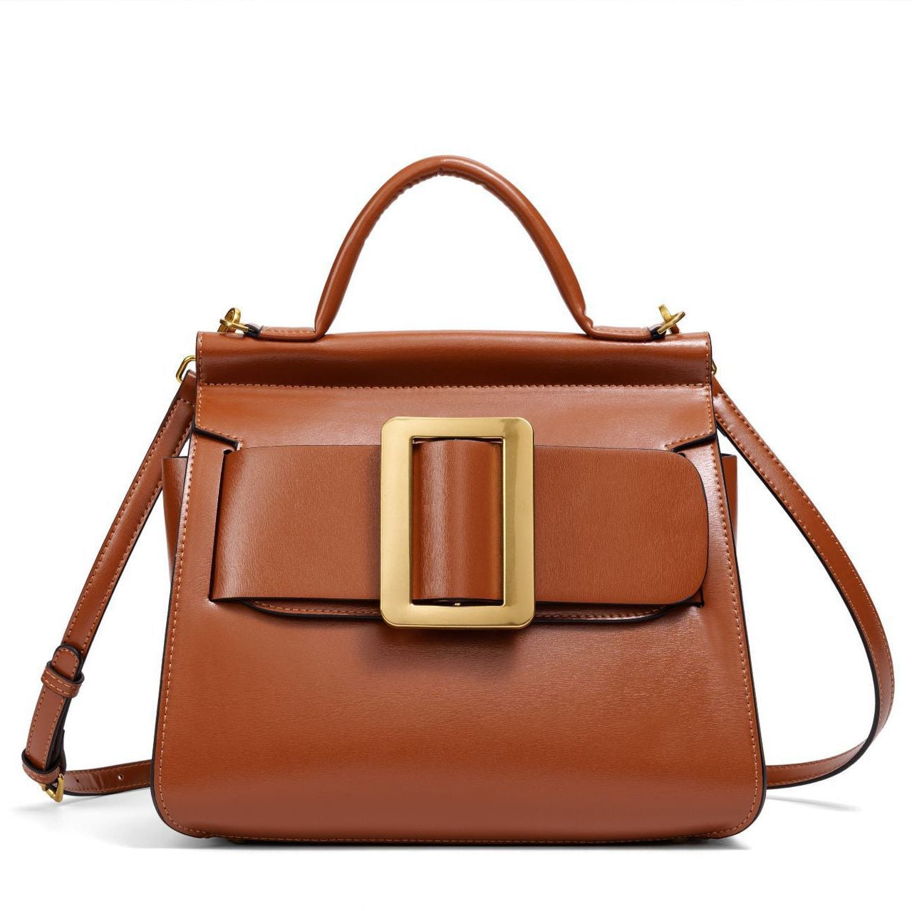 Buckle Satchel Shoulder / Crossbody Bag