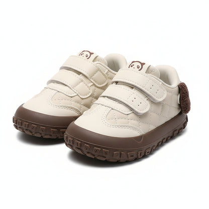 Children's Floppy-Ear Quilted Shoes - Beige