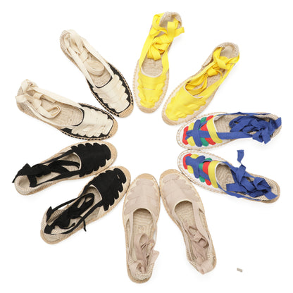 TONIVIS Women's Ankle Espadrille Flats