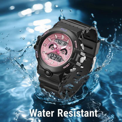 FILA Digital/Analog Sports Wristwatch for Girls