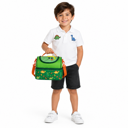 Supercute Super Dino Double Decker Insulated Lunch Bag