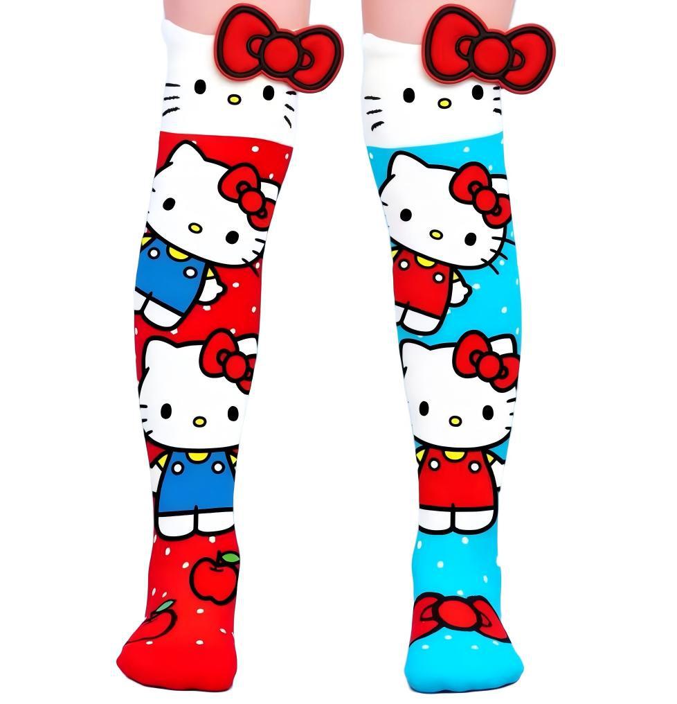 Hello Kitty Mismatched 3D Knee-High Crazy Socks