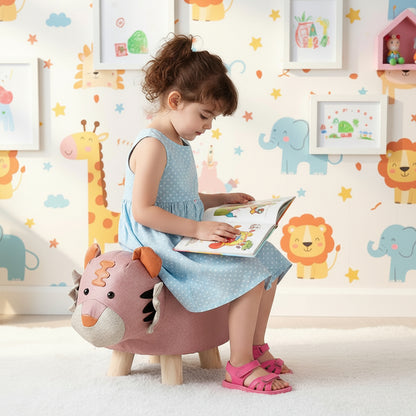 Tiger Animal Children's Ottoman Footstool