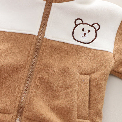 Boys' Teddy 3-Piece Fleece Tracksuit Set