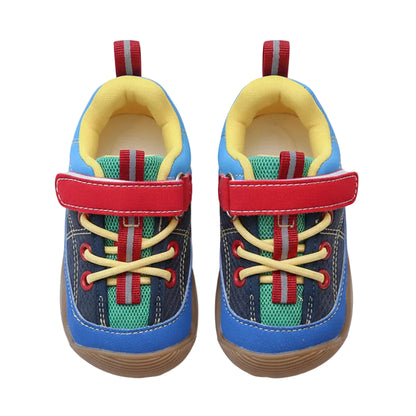 Little Jogger Patchwork Soft Sole Sneakers - Black