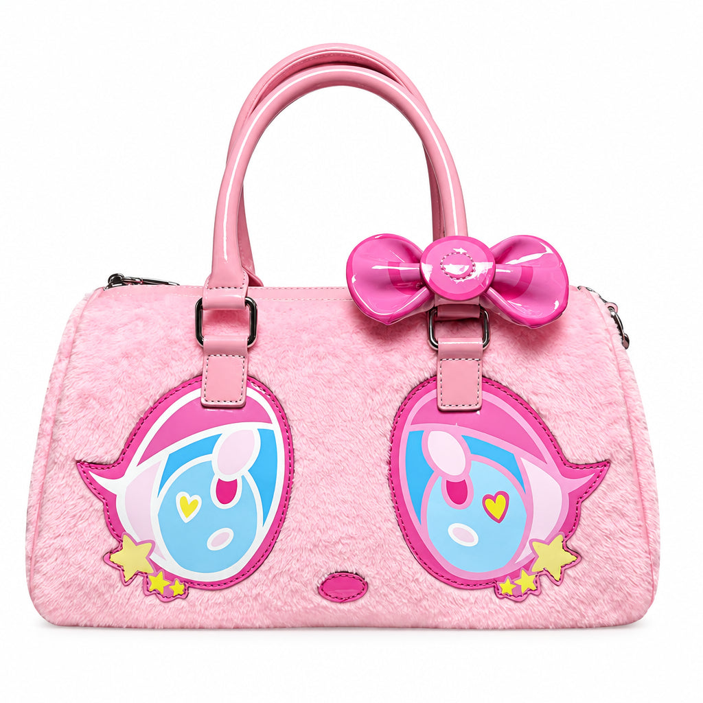 Harajuku Anime Eyes Plush Boston Bag