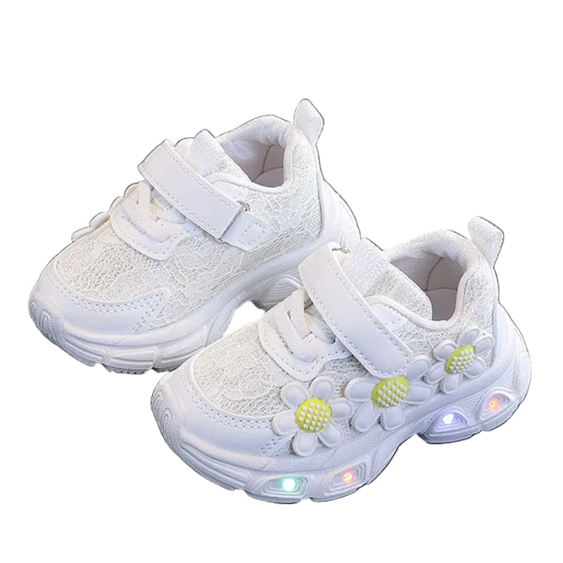 Girls Petal Princess Light-Up Sneakers