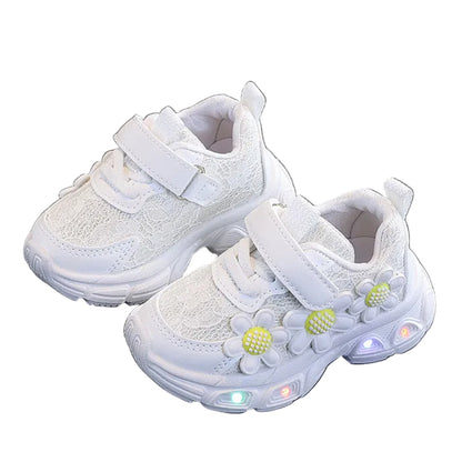 Girls Petal Princess Light-Up Sneakers