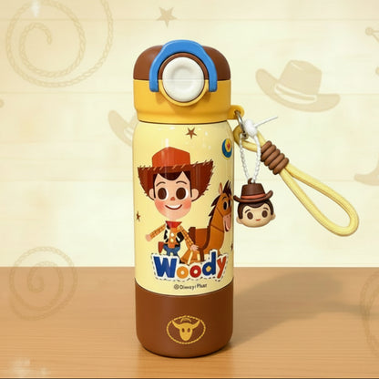 Toy Story Kids Insulated Stainless Steel Water Bottle with Charm