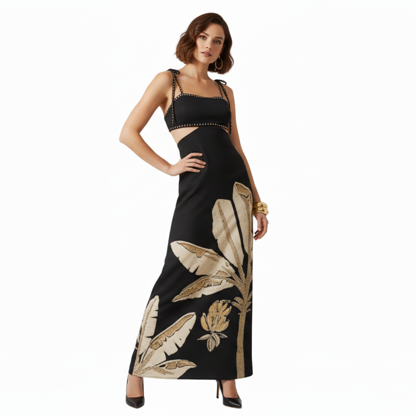 Dusk Boho Backless Maxi Sundress