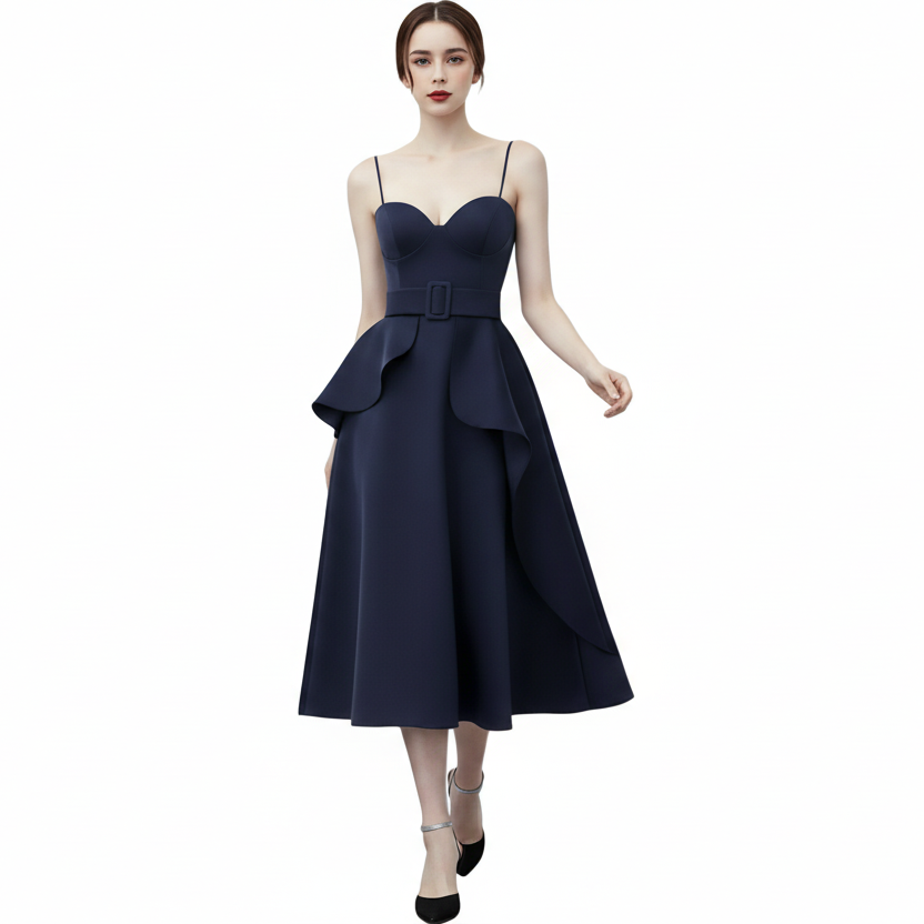 Glamour Raffle Midi Dress.