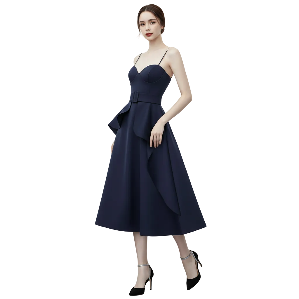 Glamour Raffle Midi Dress.