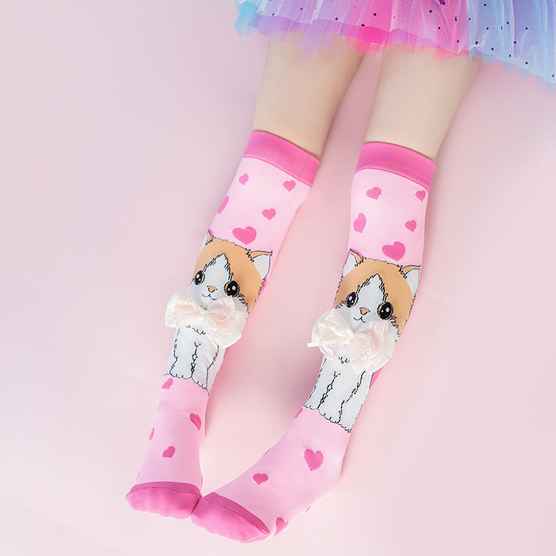 Cute Children's Knee-High 3D Adorable Crazy Socks