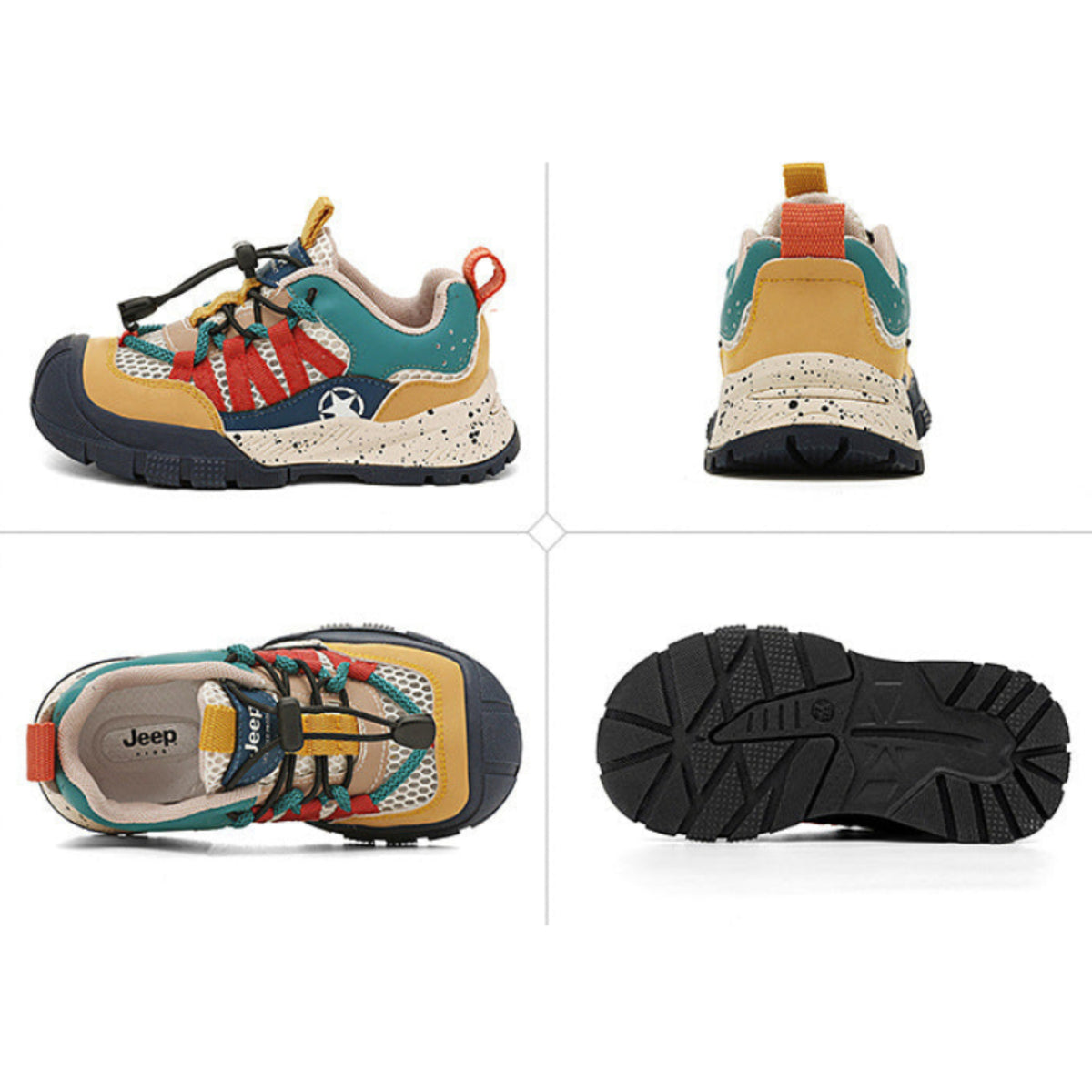 Jeep Kids Multi-Color Rugged Trail Sneakers