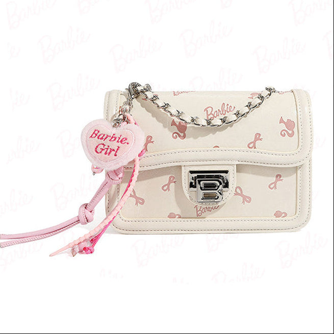 Barbie | Embossed Small Flap Crossbody Bag