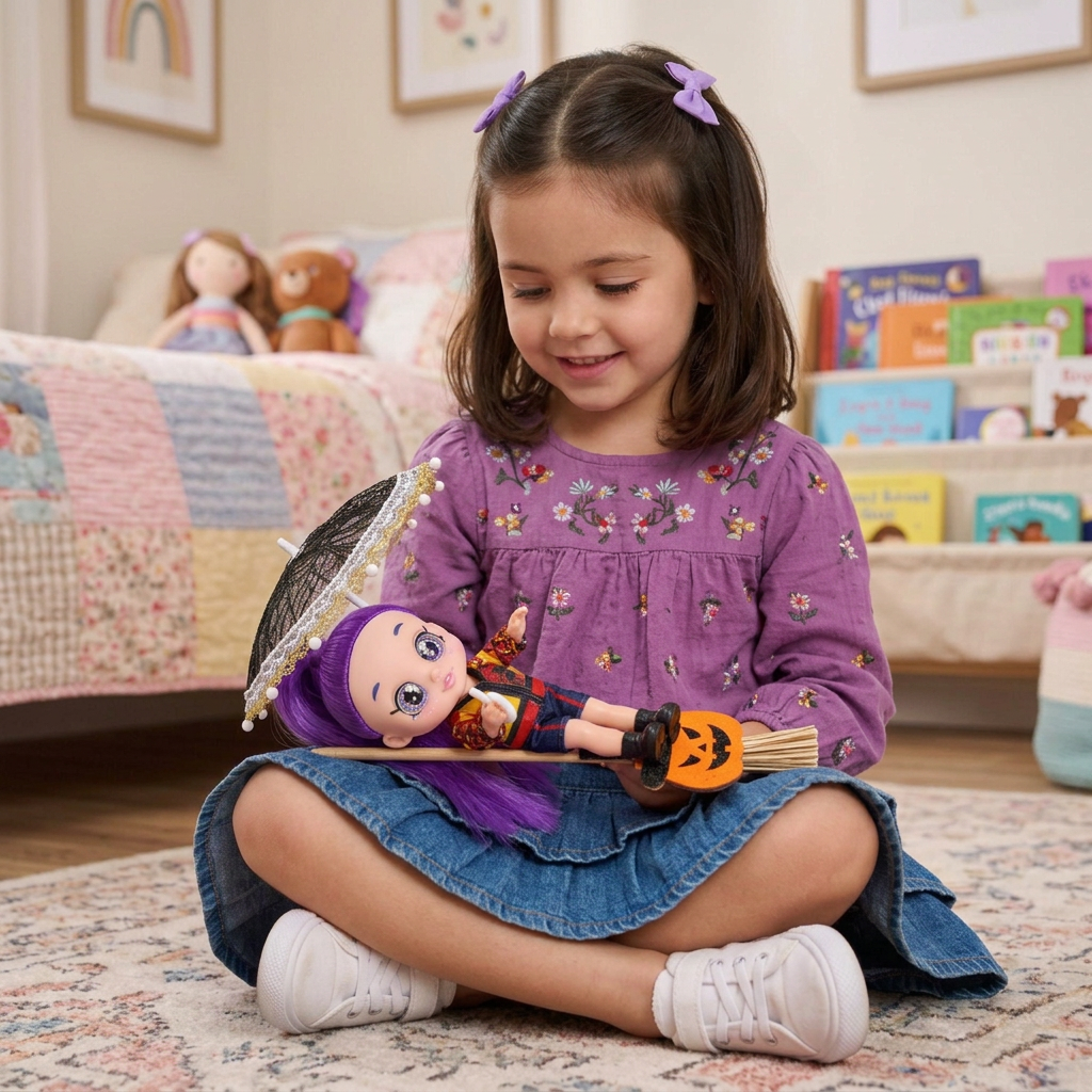 Hunters Girls Magic Witch Halloween Doll Playset