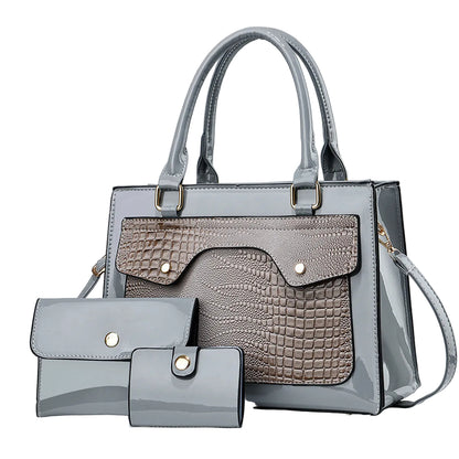 Classic LustraLuxe Trio Handbag/Crossbody Bag