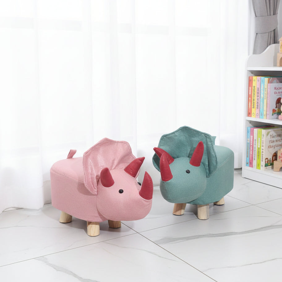 Triceratops Animal Children's Ottoman Footstool