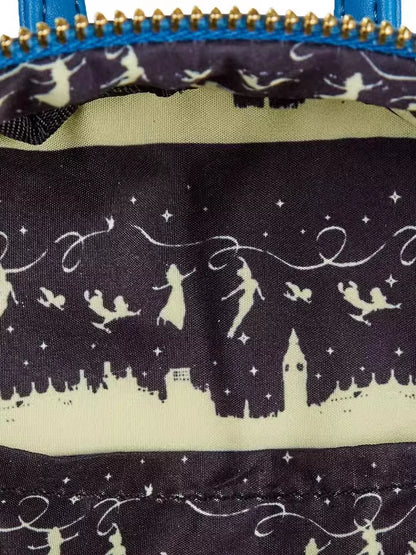 Loungefly x Disney Peter Pan Clock Glow in the Dark Mini Backpack