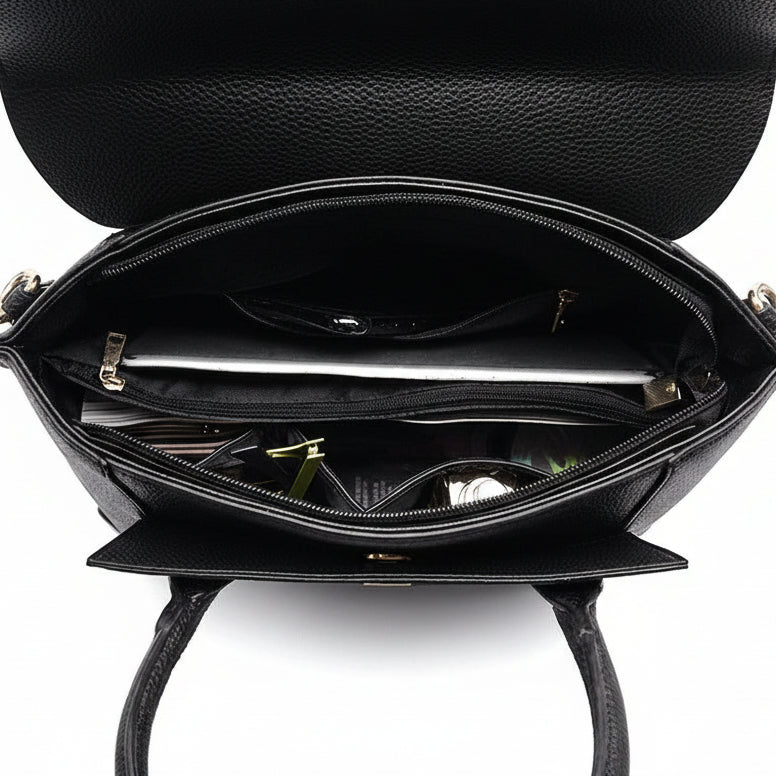 ZYLUS Buckle Classic Large Capacity Tote Bag / Handbag