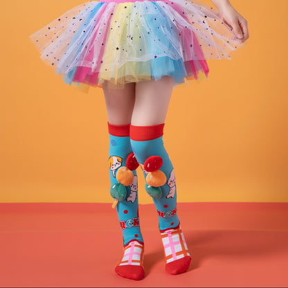 Girls' Cute 3D Cartoon Knee-High Crazy Socks