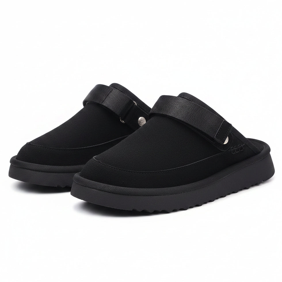 Women's Mulleus Cowhide Sandals - Black