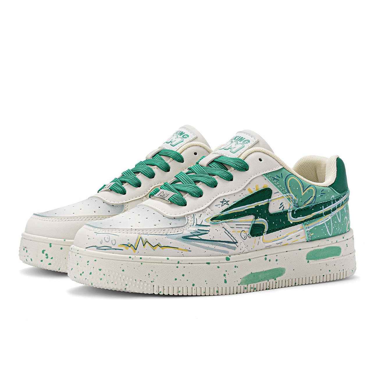 TALKING TOM | Graffiti Lightning Sneakers - Lotus