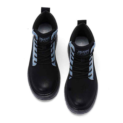 TALKING TOM | High-Top Script Rugged Boots - Black