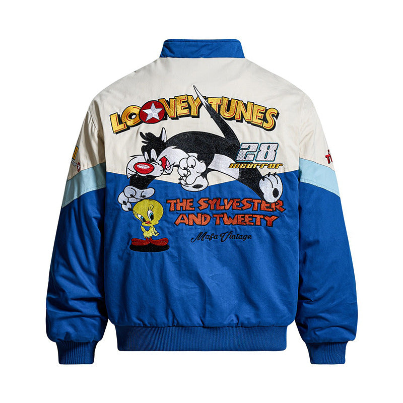 Looney Tunes "The Sylvester and Tweety" Motorsport-Styled Jacket