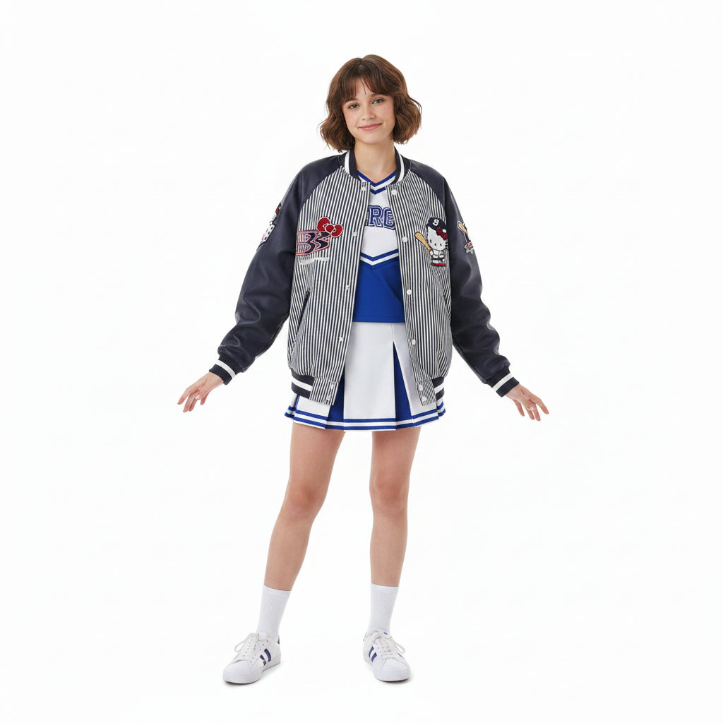 Hello Kitty Sports League Varsity Jacket
