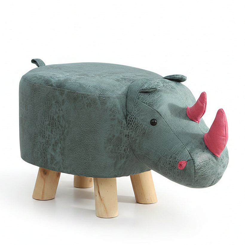 Rhino Animal Children's Ottoman Footstool