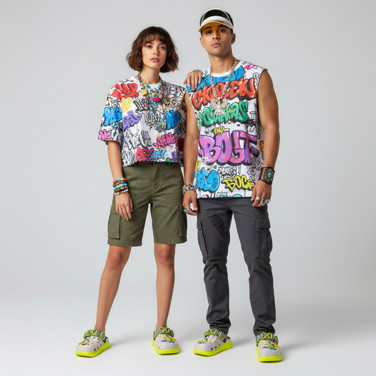 ZYLUS AeroGrip Tropical Clog Sandals