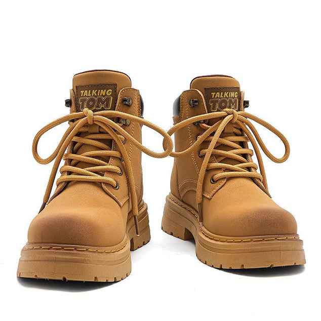 TALKING TOM | High-Top Cargo Boots - Khaki