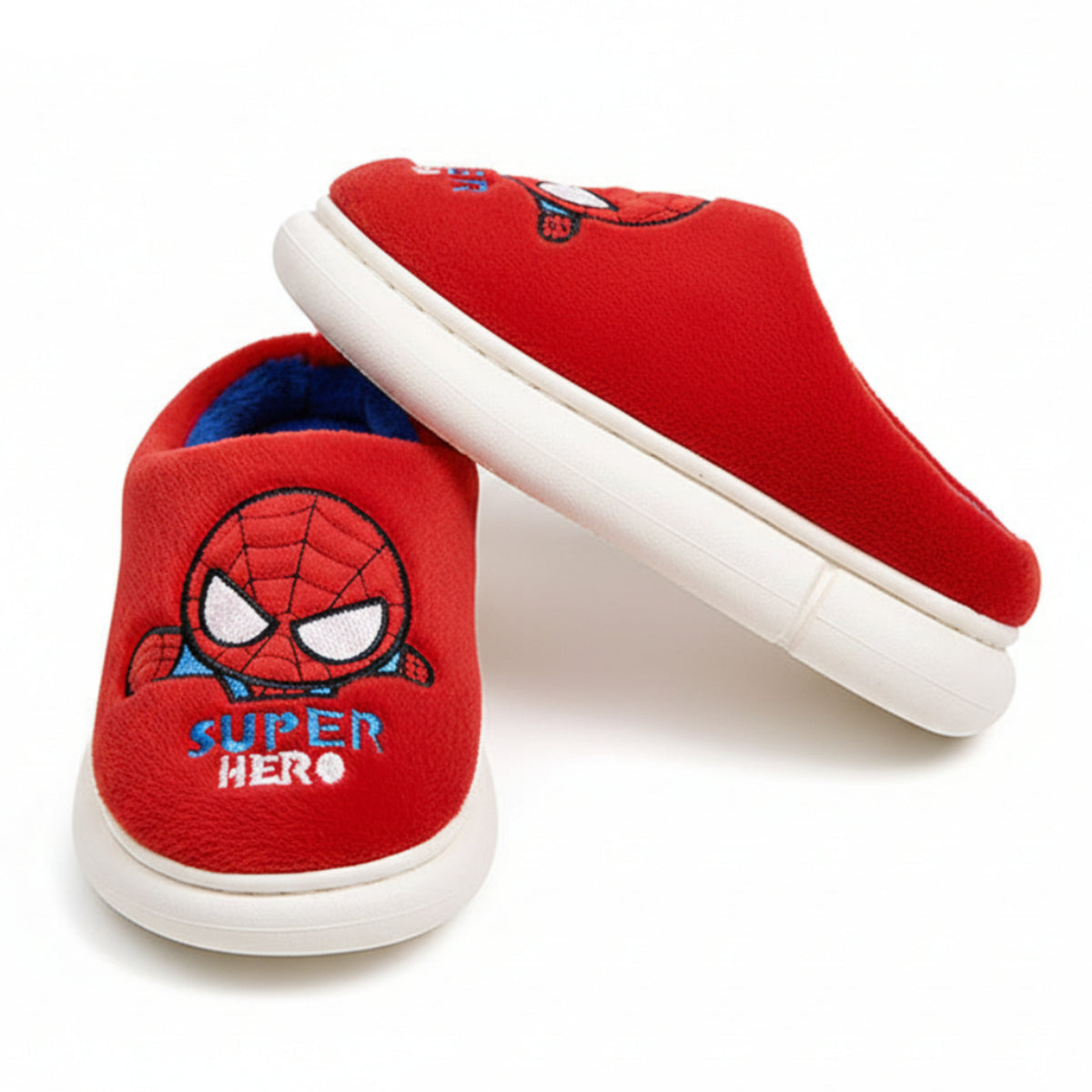 Marvel Spider-Man Kids Indoor Plush Slippers