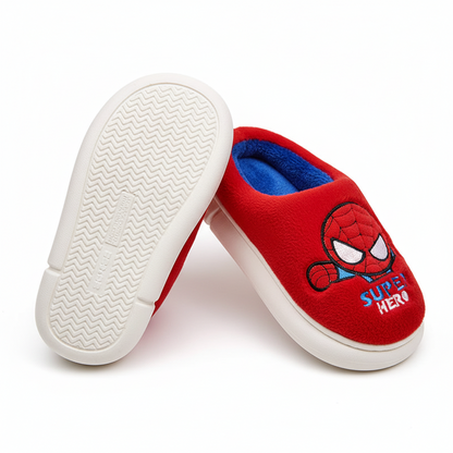 Marvel Spider-Man Kids Indoor Plush Slippers