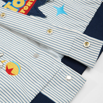 Toy Story Striped Patchwork Varsity Jacket