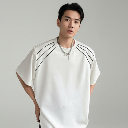 Men's Oversized Shoulder Padded T-Shirts
