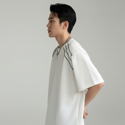Men's Oversized Shoulder Padded T-Shirts