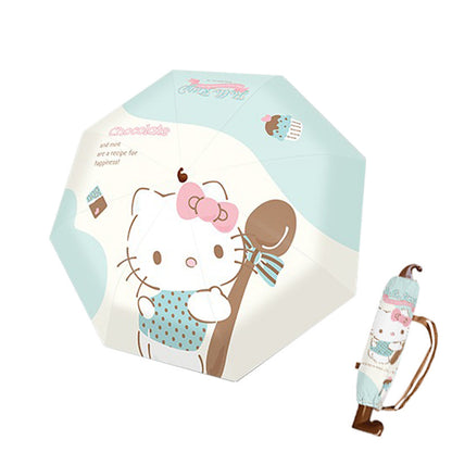 Hello Kitty Mint Chocolate Folding Red Boot Umbrella