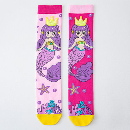Girls' Vibrant Cute Cartoons Crazy Socks